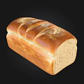 Fresh Golden Sliced Bread Loaf With Soft Texture And Crispy Crust 3d model