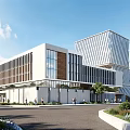 Modern Industrial Factory Building with Glass Facade and Steel Structure Design