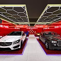Supwash Car Wash Service Interior With Parked Vehicles In Red Storefront