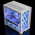 High Performance Gaming PC Case With Blue LED Fans RTX Graphics Card And ROG Motherboard
