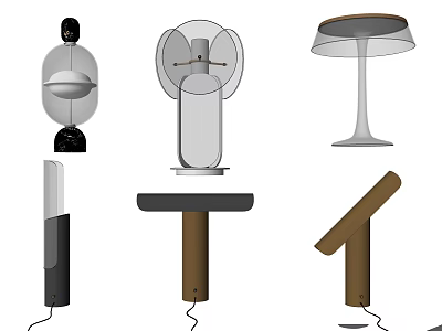 Modern Table Lamps With Unique Designs And Diverse Stylish Shapes 3d model