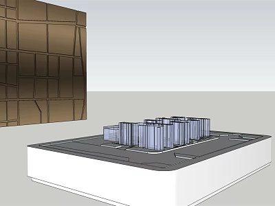 Commercial Equipment Display Model With Multi Layer Structure On White Platform 3d model
