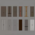 Various Stylish Door Panel Designs With Different Colors And Handle Details
