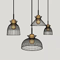Modern Glass Pendant Lights With Illuminated Textured Shades And Black Cords