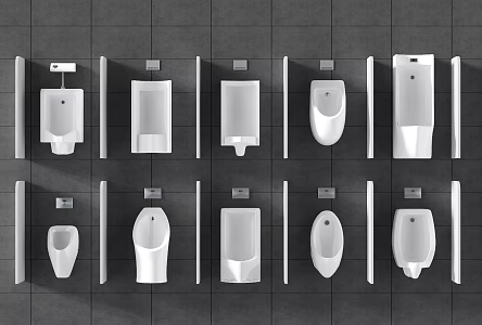 Modern urinal 3d model
