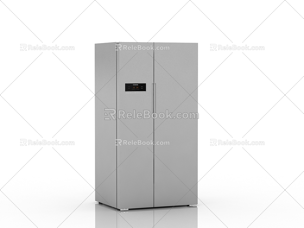 Modern refrigerator 3d model