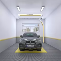 Spacious Bright Modern Indoor Car Parking Lot With Complete Car Cleaning And Maintenance Facilities