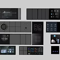Smart Display Switch Visual Function Panel Socket 3d model