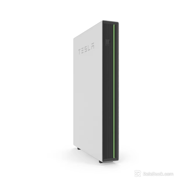 TEBUR Modern Household Appliance With White Body Black Green Side Accents 3d model 