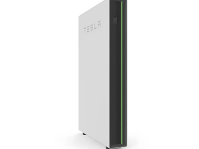 TEBUR Modern Household Appliance With White Body Black Green Side Accents 3d model