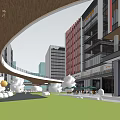 Modern style complex 3d model