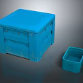 Hardware Tools Blue Plastic Storage Boxes in Large and Small Sizes