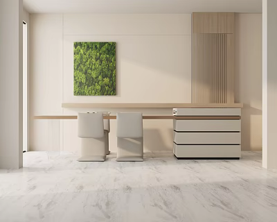 Modern table combination 3d model