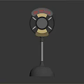 Vintage Audio Speaker With ON THE AIR Sign And Metal Ball Base Design