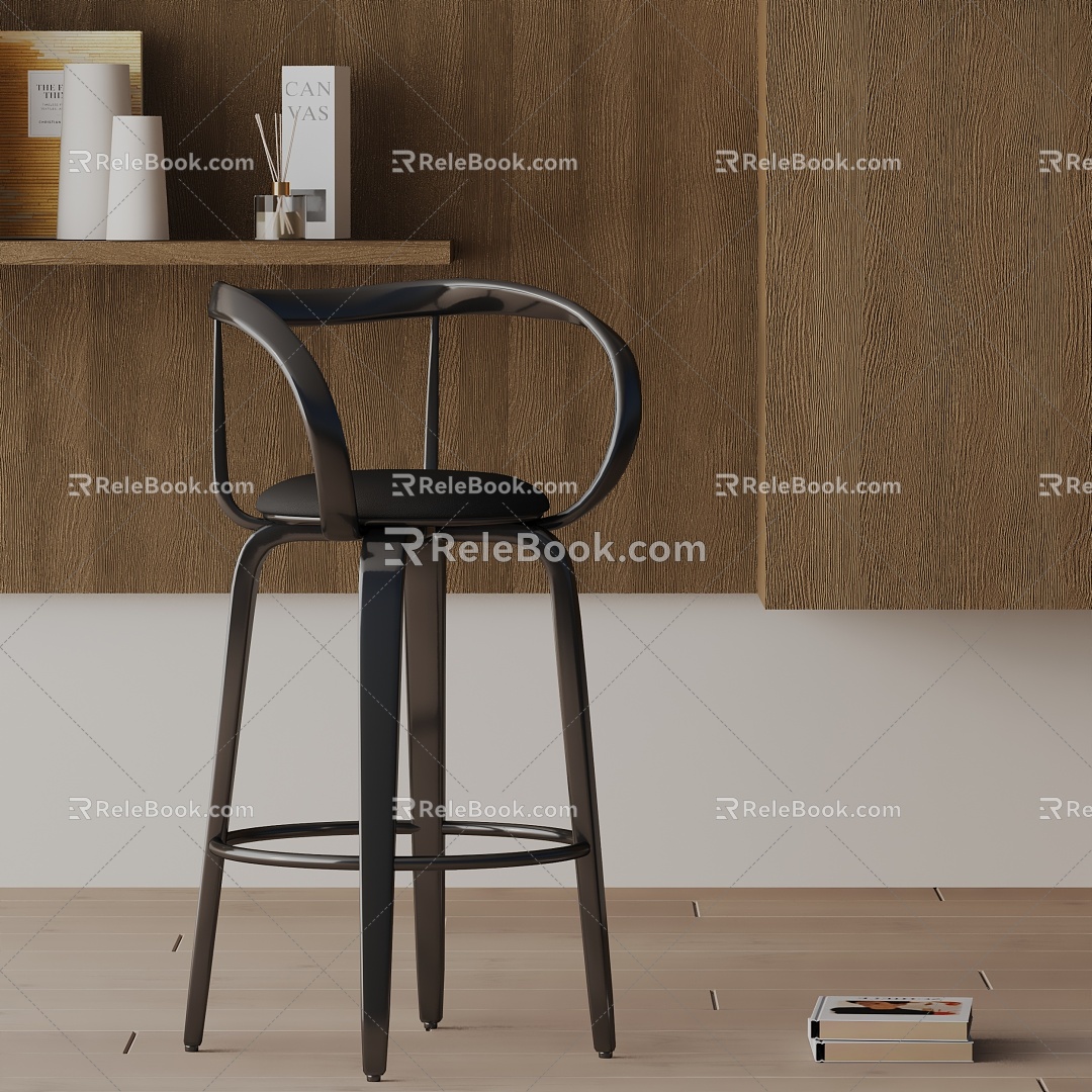 Modern Bar Chair 3d model