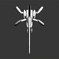 Modern Spaceship Spacecraft 3d model