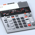 Mixer DJ console music equipment disc player controller console synthesizer effector 3d model