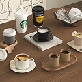 Food and Beverage Coffee Cup Cup Cup Decorations Ornaments Coffee 3d model