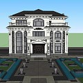 French Villa 3d model