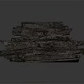 Natural Stacked Wood Stone Pieces Featuring Rustic Texture for Home Decor and Construction
