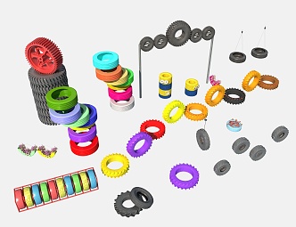 Modern Tires 3d model