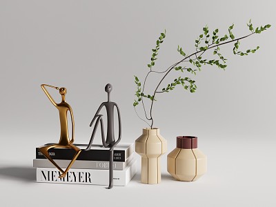 Modern vase ornaments 3d model