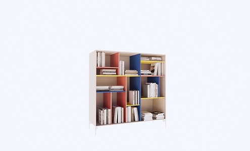 Modern Bookcase Decorative Cabinet 3d model