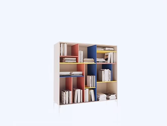 Modern Bookcase Decorative Cabinet 3d model