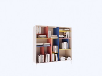 Modern Bookcase Decorative Cabinet 3d model