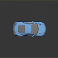 Blue Sports Car With Sleek Aerodynamic Design Brown Interior And Stylish Alloy Wheels