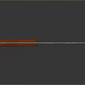 Weapon Knife With Red Wooden Handle Silver Sharp Blade And Metal Rivets