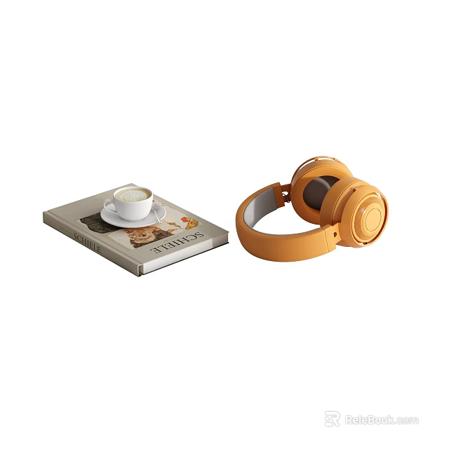 Wireless Over Ear Headphones With Rich Bass And Comfortable Fit Design 3d model 
