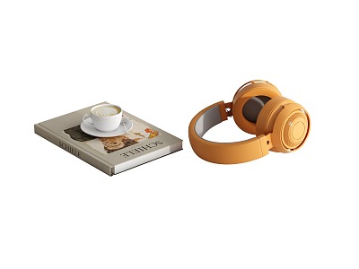 Bluetooth Wireless Headset Coffee Table Ornaments Combination Book Coffee model