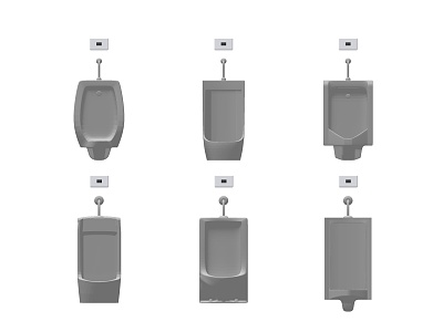 Modern urinal combination sensor model