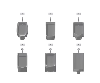 Modern urinal combination sensor 3d model