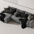 Modern Multiplayer Sofa 3d model