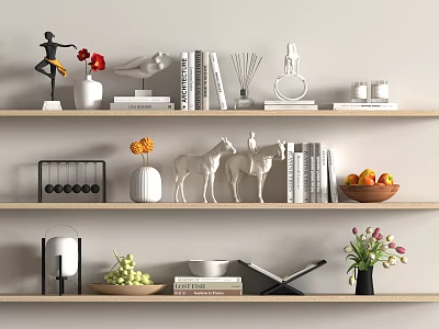 Modern ornaments combination 3d model