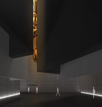 Modern Exhibition Hall Art Gallery 3d model