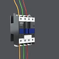 Home Electrical Switch Panel With Colored Wires And Circuit Breaker Installation