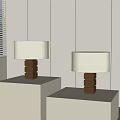 Modern table lamp 3d model