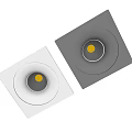 Black and White Square Recessed Spotlights Modern Ceiling Lighting Fixtures