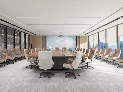 Modern Conference Room Large Conference Room 3d model