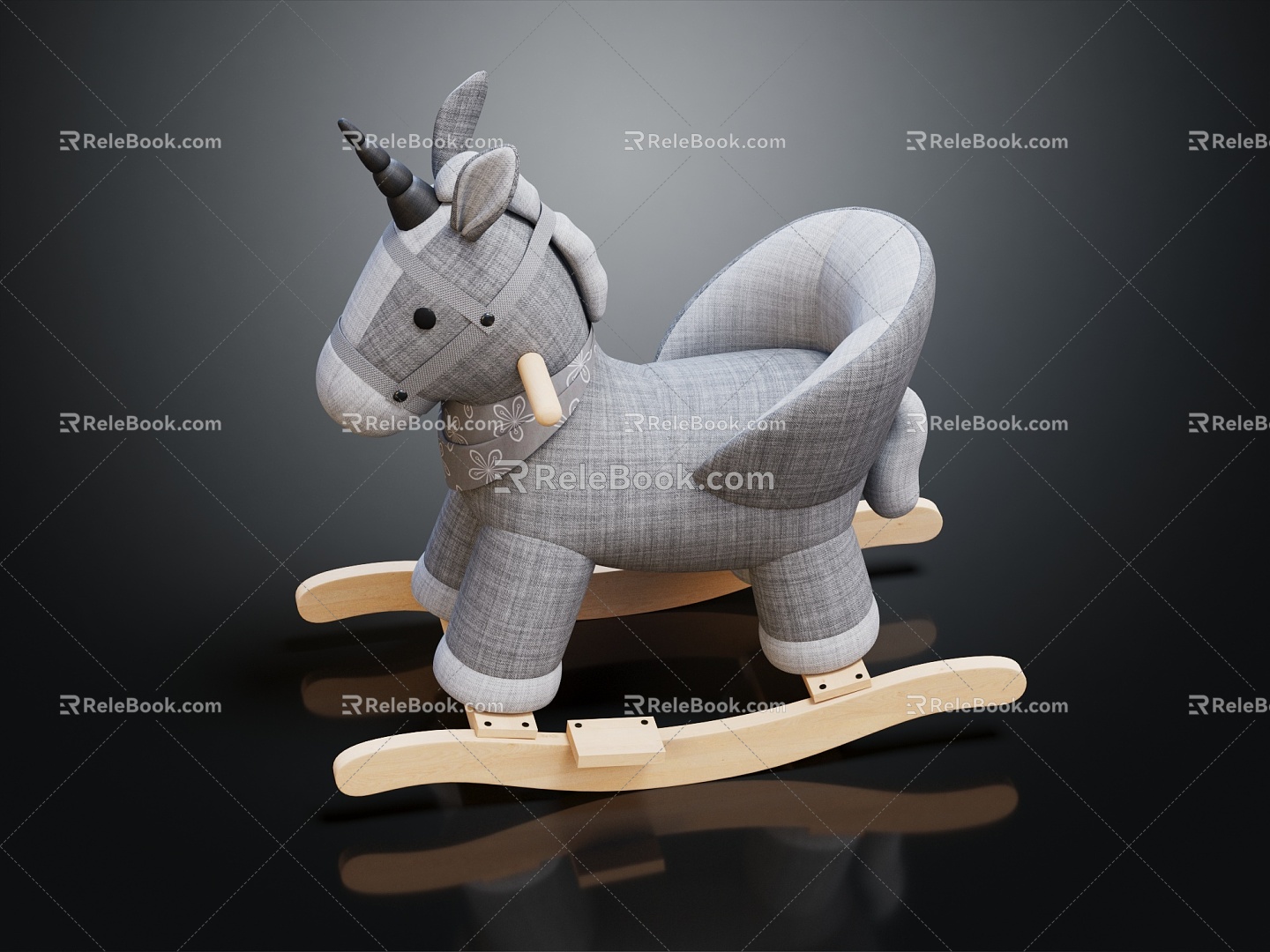 Modern Trojan Children's Trojan Rocking Chair 3d model