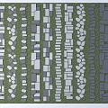 Stepping Stones Path Design With Various Shaped Stone Slabs And Green Grass