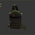 Tactical Durable Multi pocket Backpack With Adjustable Straps And American Flag Patch