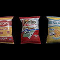 Assorted Corn Chips and Crunchy Snacks Packages With Tators Doritos Neobles Brands 3d model