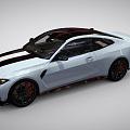 BMW m4 CSL 2023 3d model