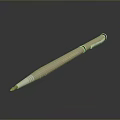 Sleek Silver Metallic Pen With Golden Nib On Smooth Black Surface And Reflection