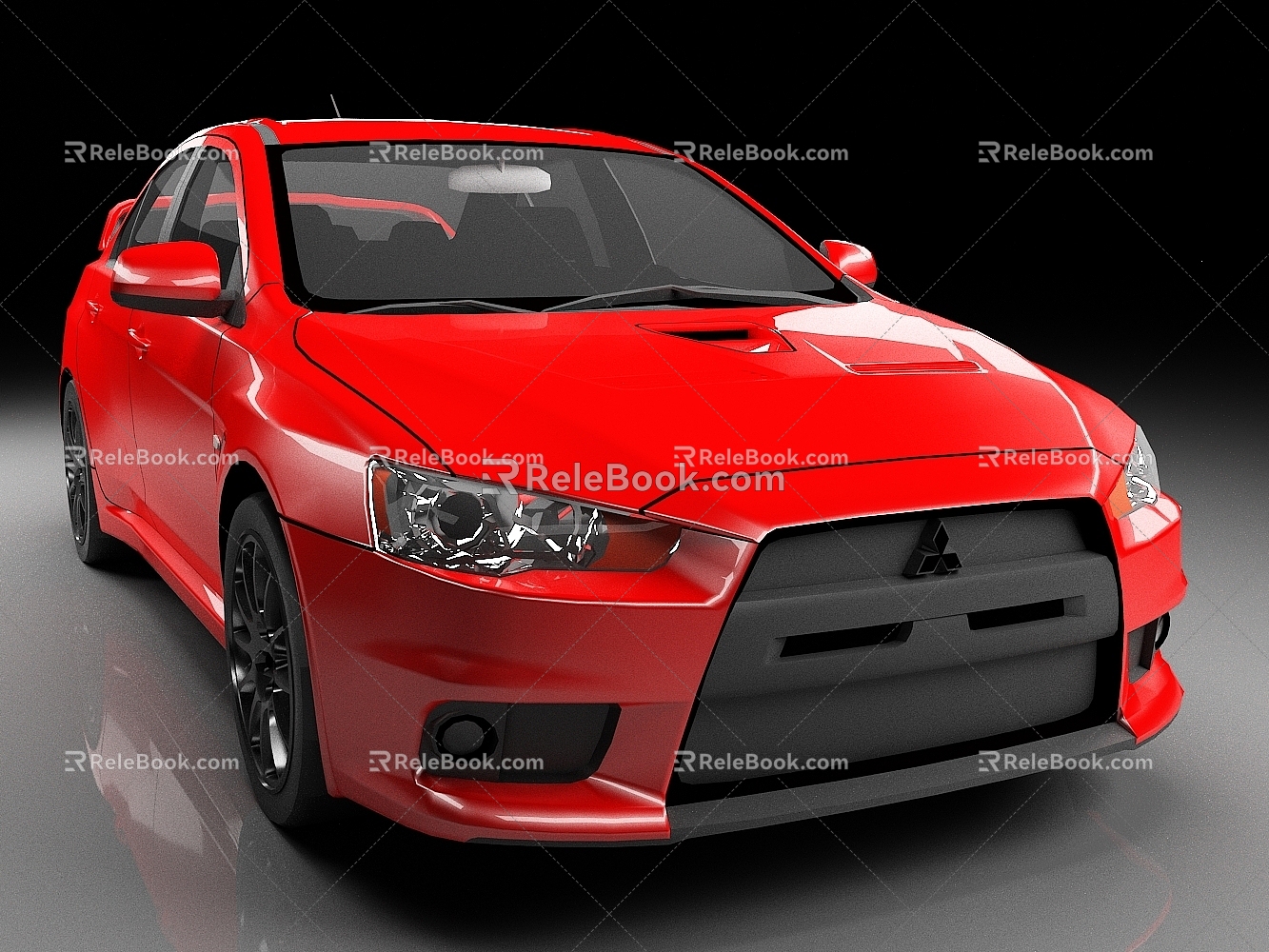 Mitsubishi Lancer EVO X 2016 car luxury car racing sports car 3d model