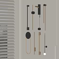 Modern Minimalist Wall Lamps With Sleek Circular Linear Shapes And Black Gold Metal Design